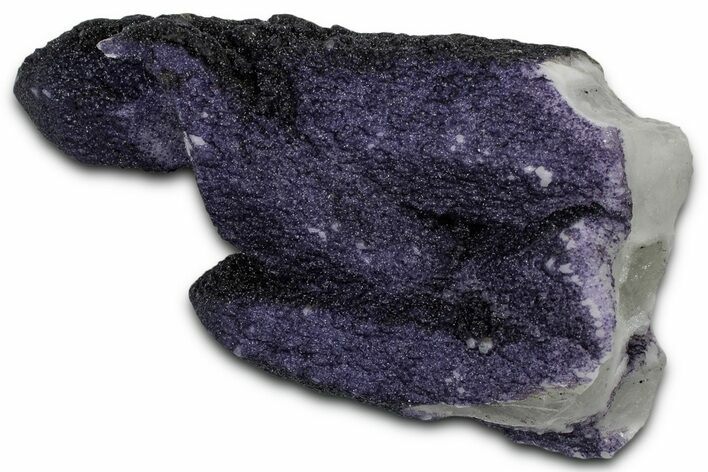 Dark Purple Fluorite Encrusted Quartz Crystals - New Find! #350672